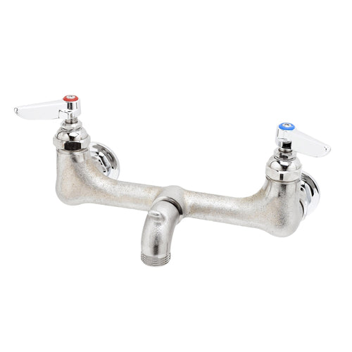 T&S B-0673-POL Service Sink Faucet w/ 8" Centers, Polished Chrome-cityfoodequipment.com