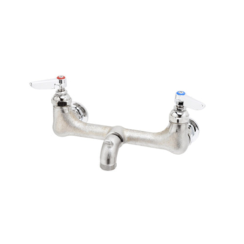 T&S B-0673-RGH Service Sink Faucet w/ 8" Centers, Polished Rough-cityfoodequipment.com
