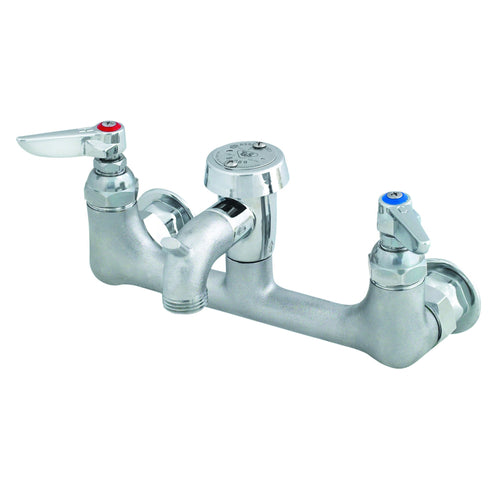 T&S B-0674-RGH Service Sink Faucet w/ Vacuum Breaker & Pail Hook, Rough-cityfoodequipment.com