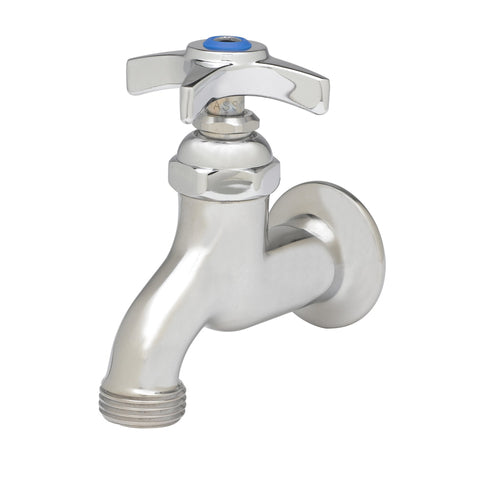 T&S B-0702 Splash Mount Single Sink Faucet - 3 5/8" Spout, Single Hole-cityfoodequipment.com