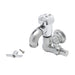 T&S B-2490 Sill Faucet w/ Aerator, Flex Hoses-cityfoodequipment.com