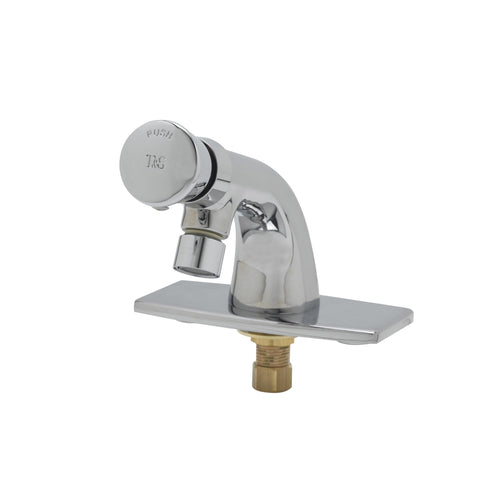 T&S B-0805-VR Self Closing Faucet, Push Button, Heavy Duty, Vandal Proof Pins-cityfoodequipment.com