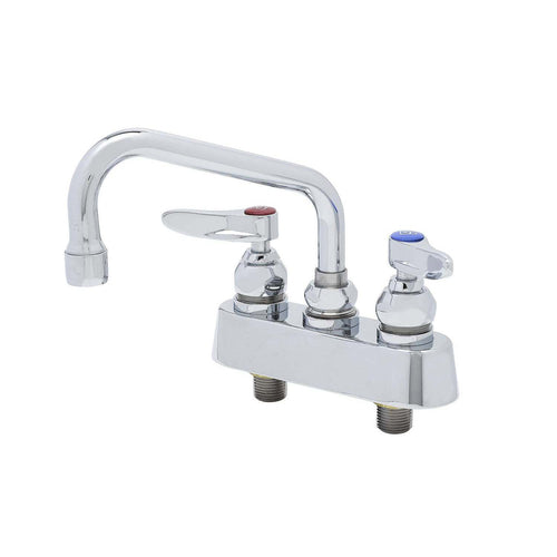 T&S B-1101 Deck Mount Faucet - 8" Swing Spout, 3 1/2" Centers-cityfoodequipment.com