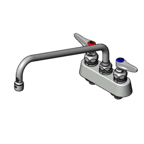 T&S B-1103 Deck Mount Faucet w/ 12" Swing Nozzle-cityfoodequipment.com