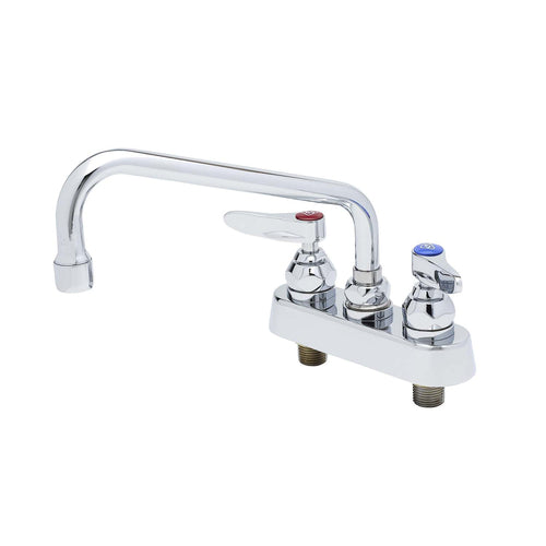 T&S B-1111 Deck Mount Faucet - 8" Swing Spout, 4" Centers-cityfoodequipment.com