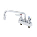 T&S B-1111 Deck Mount Faucet - 8" Swing Spout, 4" Centers-cityfoodequipment.com