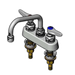 T&S B-1111-XS Deck Mount Faucet - 8" Swing Spout, 4" Centers, For Thicker Surfaces-cityfoodequipment.com