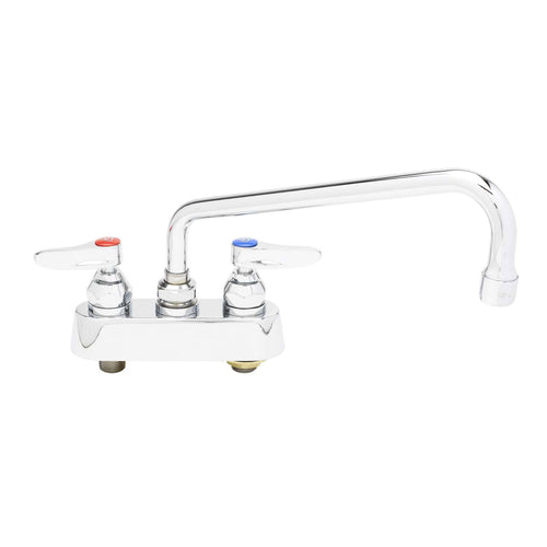T&S B-1112 Deck Mount Faucet - 10" Swing Spout, 4" Centers-cityfoodequipment.com