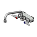 T&S B-1116 Splash Mount Faucet - 8" Swing Spout, 4" Centers-cityfoodequipment.com