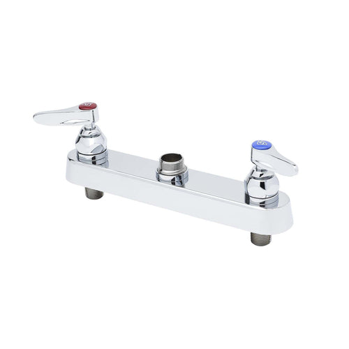 T&S B-1120-LN Faucet Workboard, 1 1/2" Shanks,1/2" IPS, 8" Centers, Deck Mount-cityfoodequipment.com