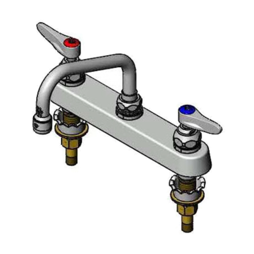 T&S B-1120-XS Faucet Workboard w/o Nozzle, 8" Centers-cityfoodequipment.com