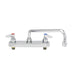 T&S B-1123 Deck Mount Faucet w/ 12" Swing Nozzle-cityfoodequipment.com