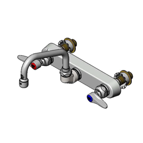 T&S B-1125-XS Faucet Workboard w/o Nozzle, 8" Centers for Thick Counters-cityfoodequipment.com