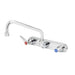 T&S B-1126 Splash Mount Faucet - 8" Swing Spout, 8" Centers-cityfoodequipment.com