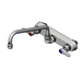 T&S B-1127 Splash Mount Faucet - 10" Swing Spout, 8" Centers-cityfoodequipment.com