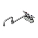 T&S B-1130 Deck Mount Faucet w/ 18" Double Jointed Swing Nozzle-cityfoodequipment.com
