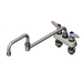 T&S B-1131-XS Deck Mount Faucet w/ 18" Double Jointed Swing Nozzle-cityfoodequipment.com