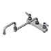 T&S B-1132 Deck Mount Faucet w/ 18" Double Jointed Swing Nozzle-cityfoodequipment.com