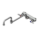T&S B-1137 Splash Mount Faucet w/ 18" Double Jointed Swing Nozzle-cityfoodequipment.com