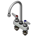 T&S B-1141-XS Deck Mount Faucet - 5 3/4" Swivel Gooseneck Spout, 4" Centers, For Thicker Surfaces-cityfoodequipment.com