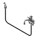 T&S B-1151 Deck Mount Faucet w/ 8" Swing Nozzle & Hose Spray-cityfoodequipment.com