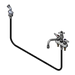 T&S B-1152 Deck Mount Faucet w/ 8" Swing Nozzle & Hose Spray-cityfoodequipment.com