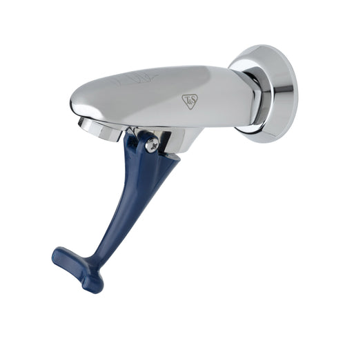 T&S B-1200 Faucet, Push Back Glass Filler, Wall Mounted, Adjustable Flange-cityfoodequipment.com