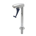 T&S B-1210 Glass Filler, Pedestal Push Back, Deck Mount, Blue Lexan Arm-cityfoodequipment.com