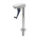 T&S B-1211 Pedestal Push Back Glass Filler w/ 1/2" NPT Male Inlet-cityfoodequipment.com