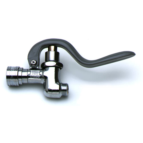 T&S B-1420 Automatic Squeeze Valve, Quick Connect Socket, Attaches to SS Hoses-cityfoodequipment.com