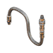 T&S B-1433-03 20" Flex Hose Assembly w/ 3/8" Male/Male Connections - 3/8" Male Connections-cityfoodequipment.com