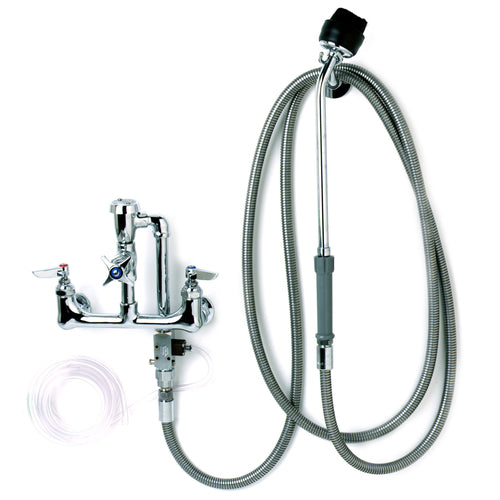 T&S B-2117 Spray Special Equipment Washer, 12 ft Flex,Stainless Hose, 8" Center-cityfoodequipment.com