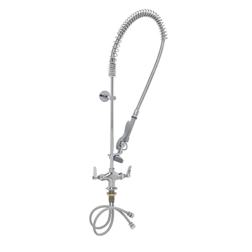 T&S B-2244 36"H Deck Mount Pre Rinse Faucet - 1 3/20 GPM, Base with Nozzle-cityfoodequipment.com