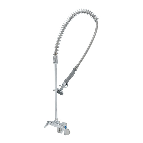 T&S B-2261 40 1/2"H Wall Mount Pre Rinse Faucet - 1 3/20 GPM, Base with Nozzle-cityfoodequipment.com