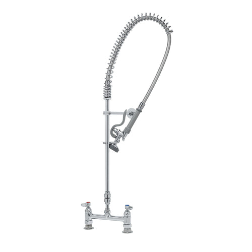 T&S B-2277 39 1/4"H Deck Mount Pre Rinse Faucet - 1 3/20 GPM, Base with Nozzle-cityfoodequipment.com