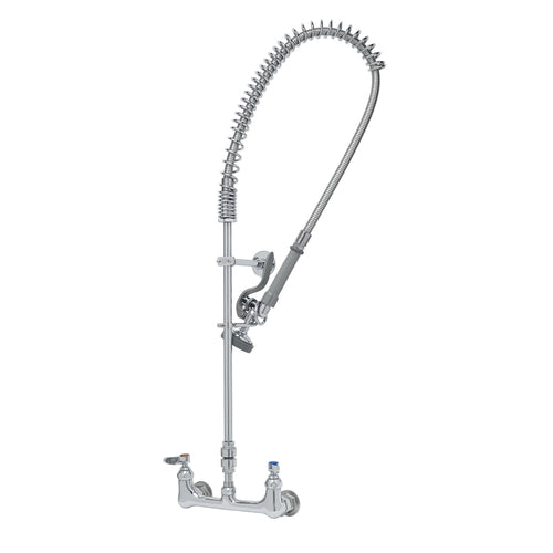 T&S B-2278 36 7/8"H Wall Mount Pre Rinse Faucet - 1 3/20 GPM, Base with Nozzle-cityfoodequipment.com