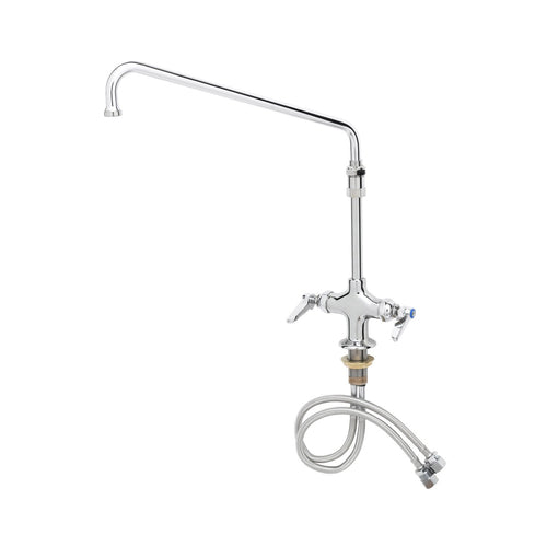 T&S B-2294 Deck Mount Pantry Faucet w/ 14" Swing Nozzle-cityfoodequipment.com