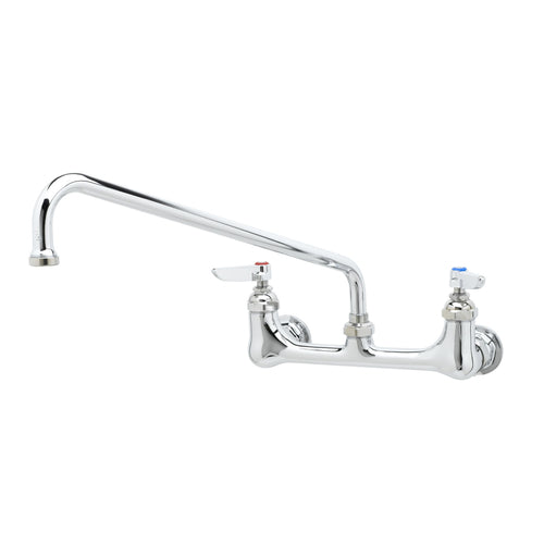 T&S B-2299 Splash Mount Mixing Faucet w/ 14" Swing Nozzle-cityfoodequipment.com