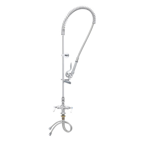 T&S B-2310 45 5/8"H Deck Mount Pre Rinse Faucet - 1.15 GPM, Base with Nozzle-cityfoodequipment.com