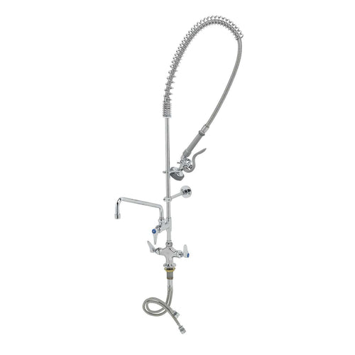 T&S B-2338 40 1/4"H Deck Mount Pre Rinse Faucet - 1.15 GPM, Base with Nozzle-cityfoodequipment.com
