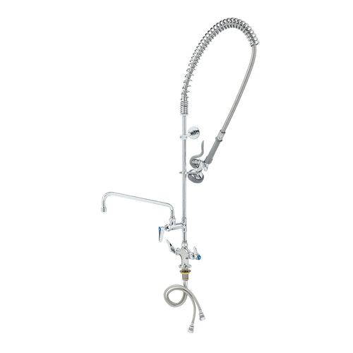 T&S B2338CR 40 1/4"H Deck Mount Pre Rinse Faucet - 1 3/20 GPM, Base with Nozzle-cityfoodequipment.com