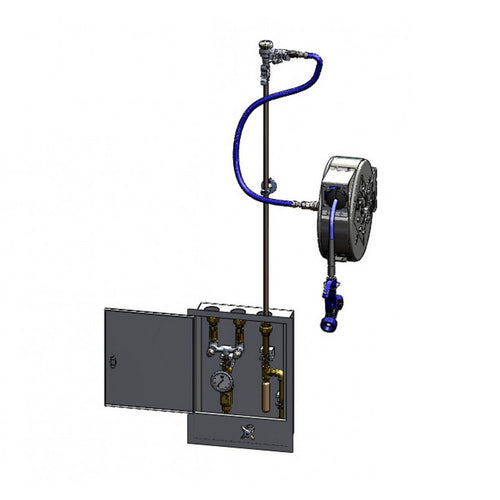 T&S B-2339-02 30 ft Enclosed Hose Reel Assembly w/ Control Cabinet - 1/2" NPT-cityfoodequipment.com