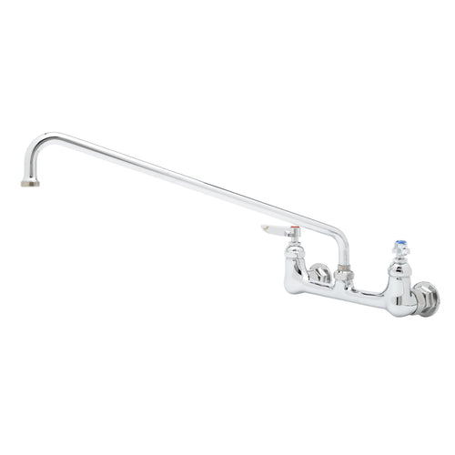 T&S B-2358 Splash Mount Mixing Faucet w/ 14" Swing Nozzle-cityfoodequipment.com