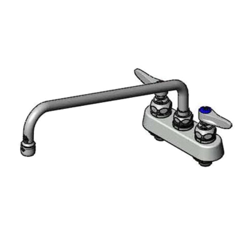 T&S B-2391 Deck Mount Faucet w/ 14" Swing Nozzle-cityfoodequipment.com