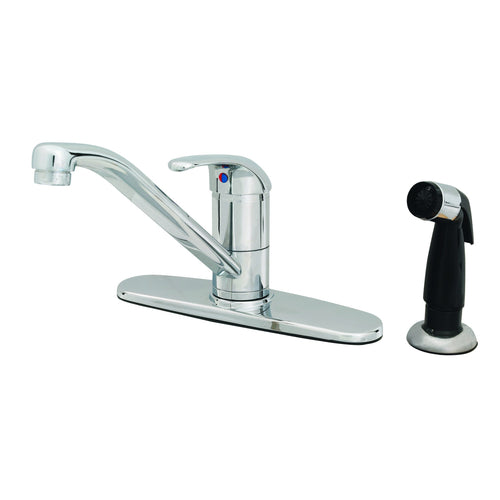 T&S B-2730 Deck Mount Faucet - 9" Spout, 8" Centers, Sidespray-cityfoodequipment.com