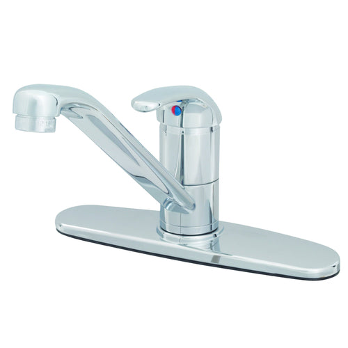 T&S B-2731 Deck Mount Faucet w/ Single Lever & 9" Spout, ADA Compliant-cityfoodequipment.com