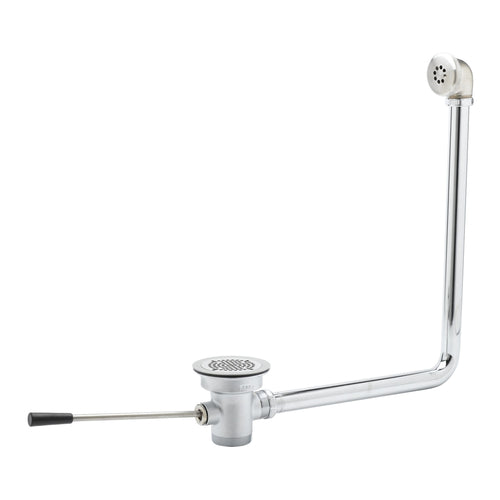 T&S B-3960-01 Lever Waste Valve, 3" Sink Opening, 2"Drain, 1 1/2" Adapter-cityfoodequipment.com