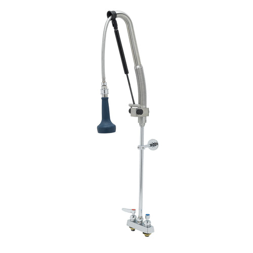 T&S B-5110-CR-B8P 40 13/16"H Deck Mount Pre Rinse Faucet - 1 7/100 GPM, Base with Nozzle-cityfoodequipment.com