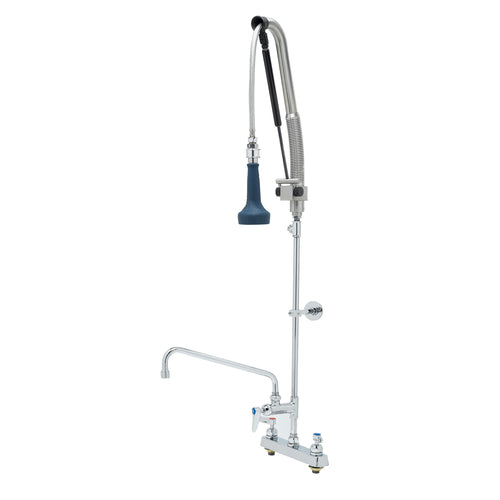 T&S B-5120-12CRB8TP 47 9/50"H Deck Mount Pre Rinse Faucet - 1 7/100 GPM, Base with Nozzle-cityfoodequipment.com