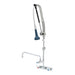 T&S B-5125-12CRB8TP 40 7/16"H Wall Mount Pre Rinse Faucet - 1 7/100 GPM, Base with Nozzle-cityfoodequipment.com